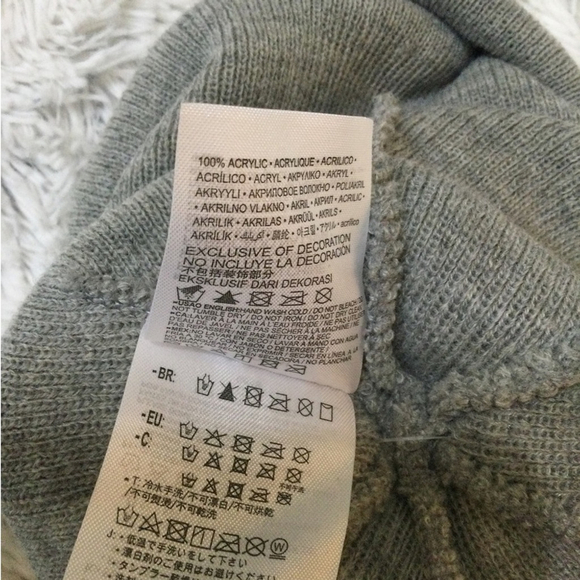 Nike gray with black logo hat and glove set unisex youth NWT - Picture 7 of 9